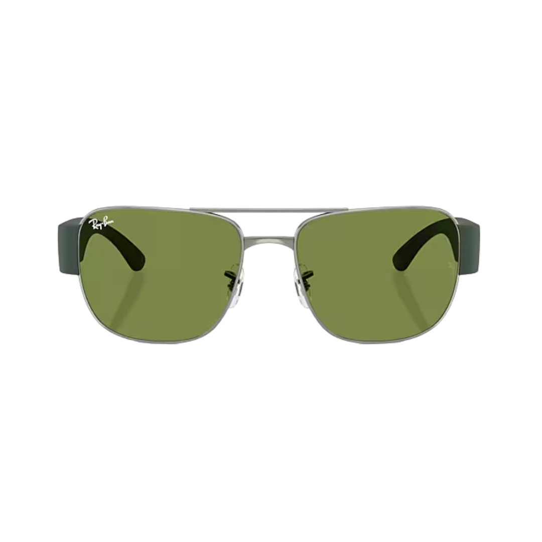 Ray-Ban Unisex Gunmetal Metal Green Sunglasses