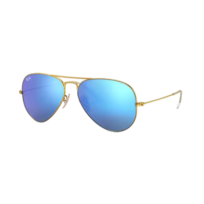 Ray-Ban Unisex Aviator Large Metal Matte Blue Sunglasses