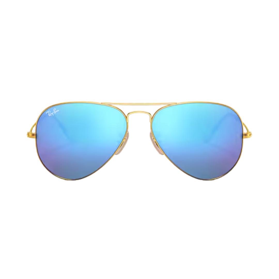 Ray-Ban Unisex Aviator Large Metal Matte Blue Sunglasses