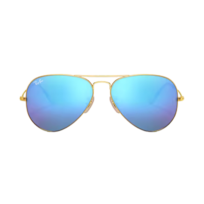 Ray-Ban Unisex Aviator Large Metal Matte Blue Sunglasses