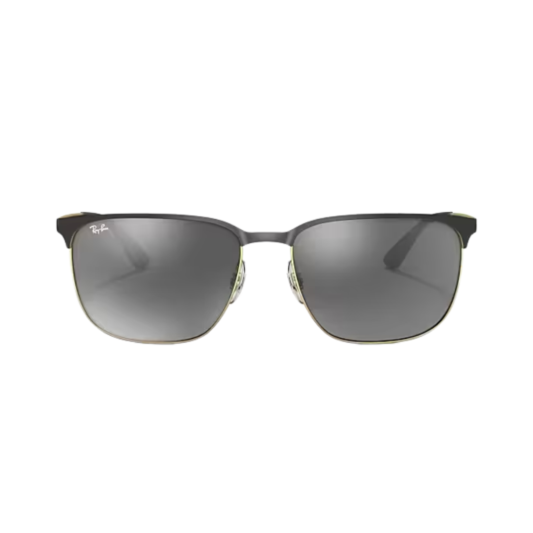 Ray-Ban Unisex Black On Arista Mirror Sunglasses