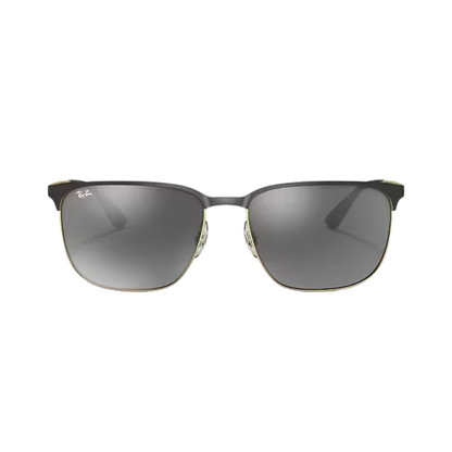 Ray-Ban Unisex Black On Arista Mirror Sunglasses