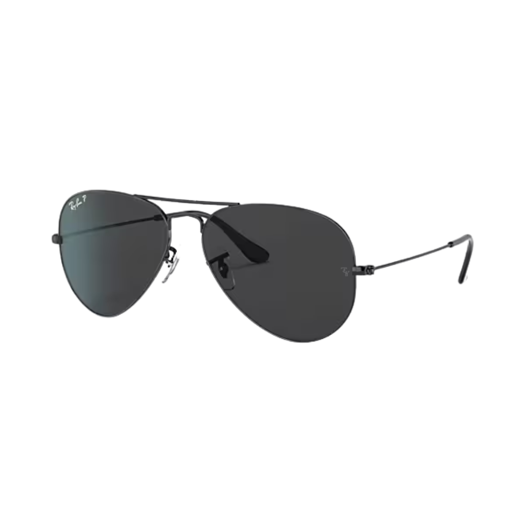 Ray-Ban Unisex Aviator Large Metal Black Sunglasses