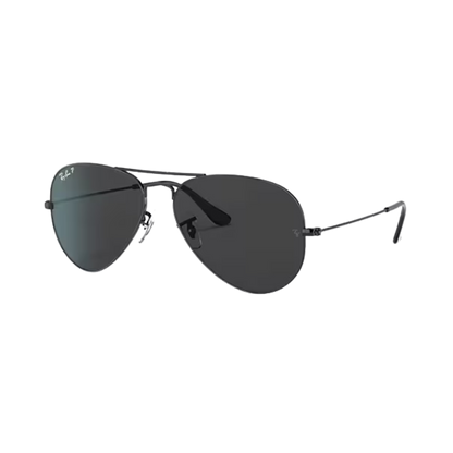Ray-Ban Unisex Aviator Large Metal Black Sunglasses