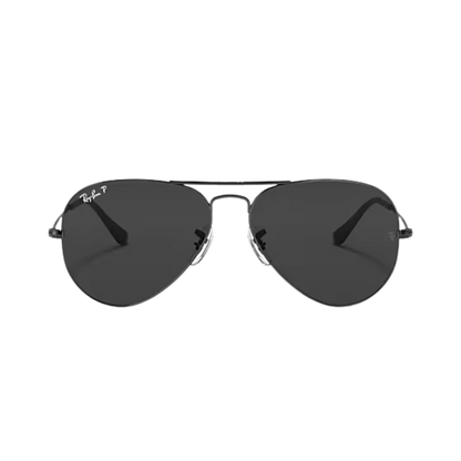 Ray-Ban Unisex Aviator Large Metal Black Sunglasses