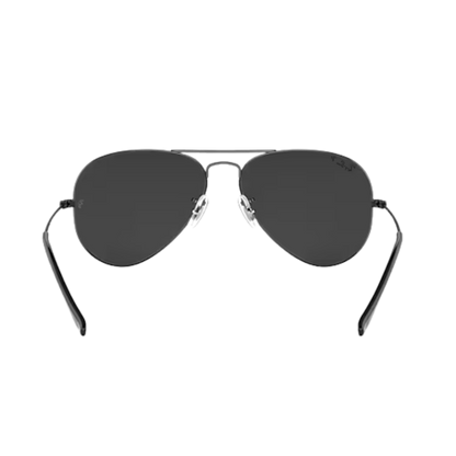 Ray-Ban Unisex Aviator Large Metal Black Sunglasses