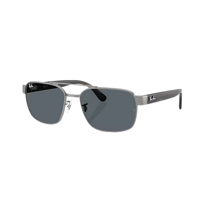 Ray-Ban Unisex Gunmetal Blue Metal Sunglasses