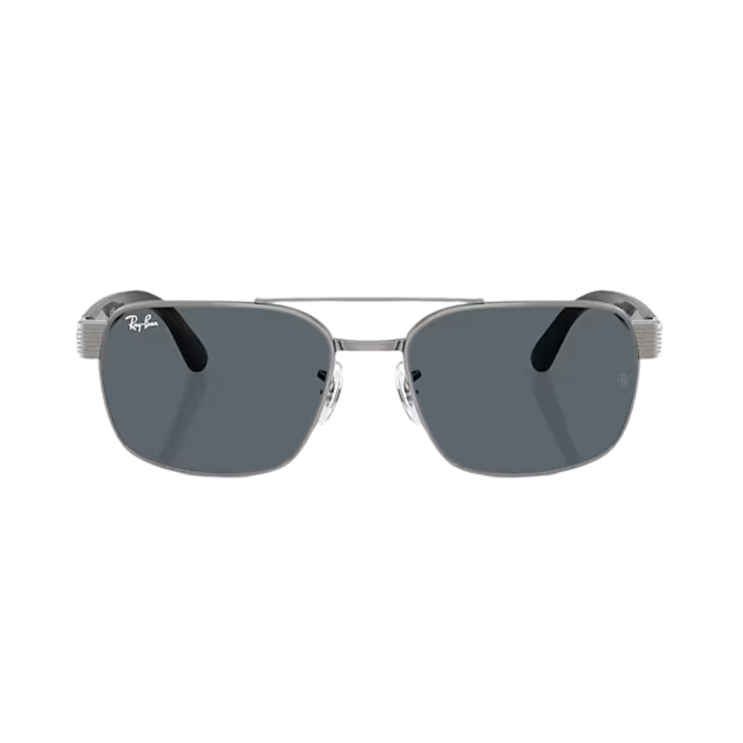 Ray-Ban Unisex Gunmetal Blue Metal Sunglasses