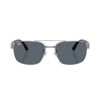 Ray-Ban Unisex Gunmetal Blue Metal Sunglasses