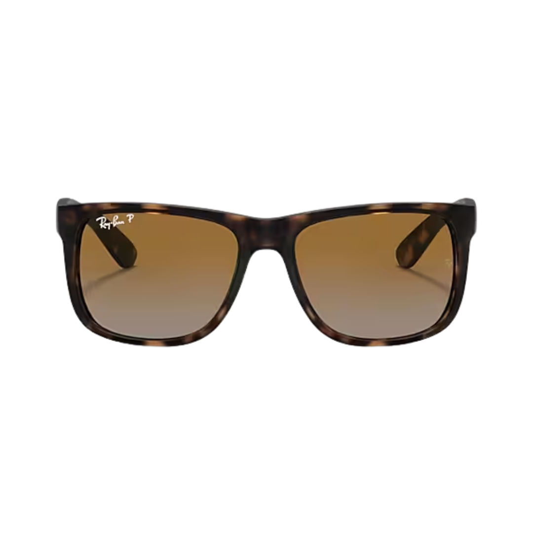 Ray-Ban Unisex Justin Rubber Havana Grey Sunglasses