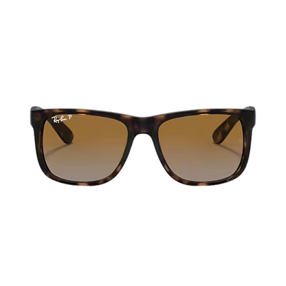 Ray-Ban Unisex Justin Rubber Havana Grey Sunglasses