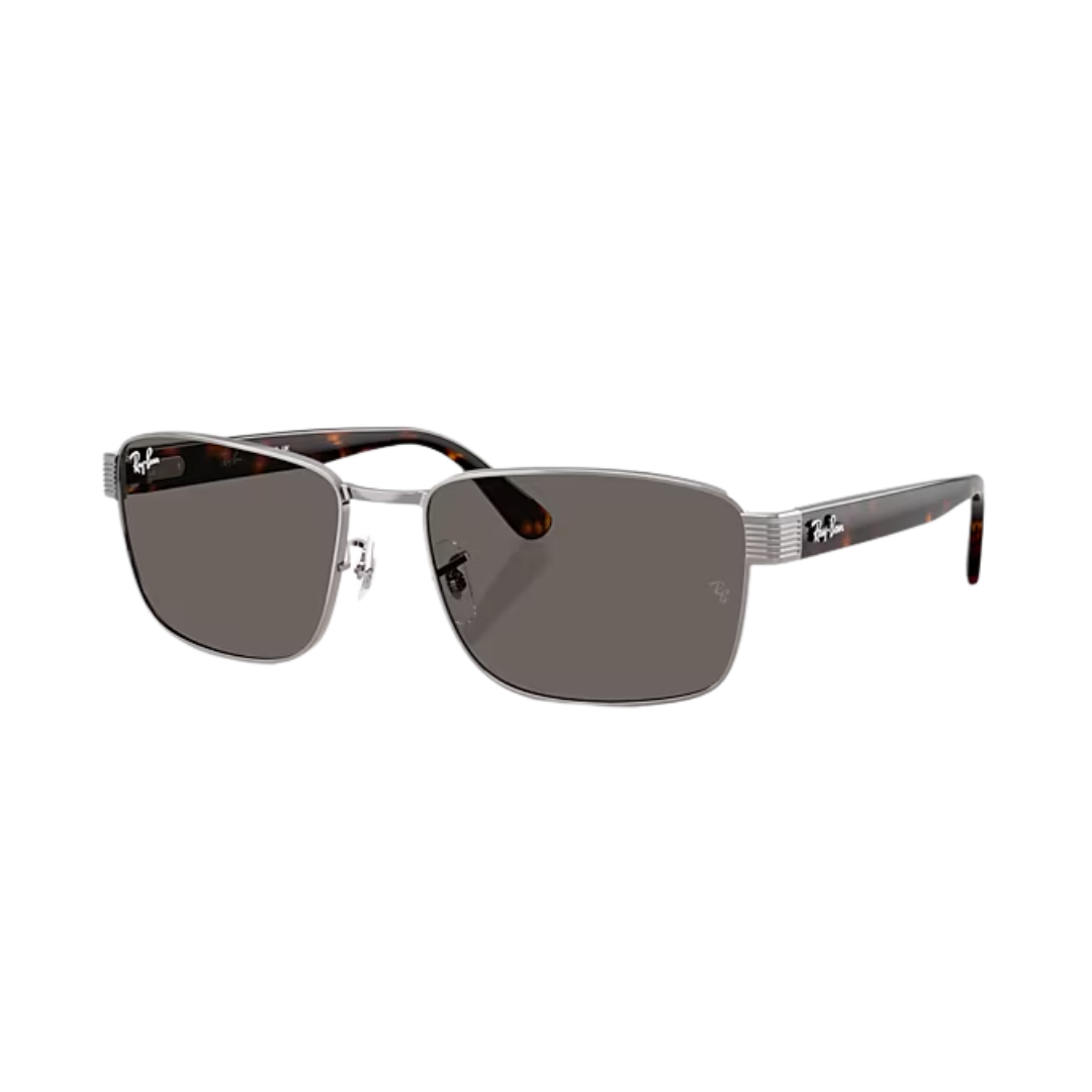 Ray-Ban Unisex Gunmetal Dark Grey Metal Sunglasses