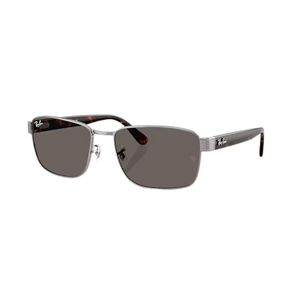 Ray-Ban Unisex Gunmetal Dark Grey Metal Sunglasses