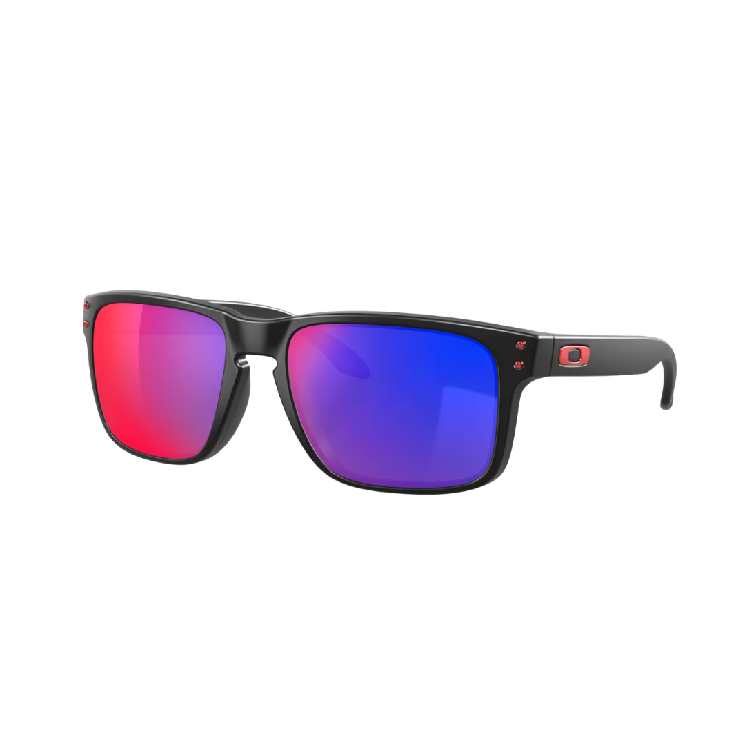Oakley Men's Holbrook Matte Black Red Iridium Sunglasses