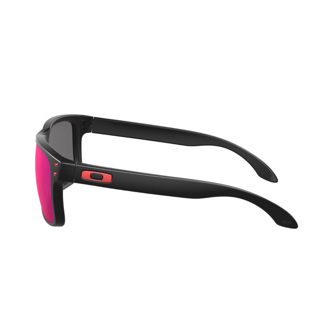 Oakley Men's Holbrook Matte Black Red Iridium Sunglasses