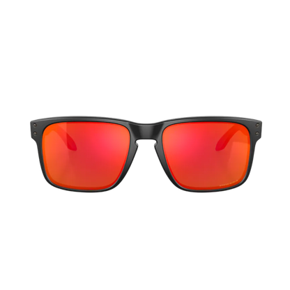 Oakley Unisex Holbrook Matte Prizm Ruby Black Sunglasses