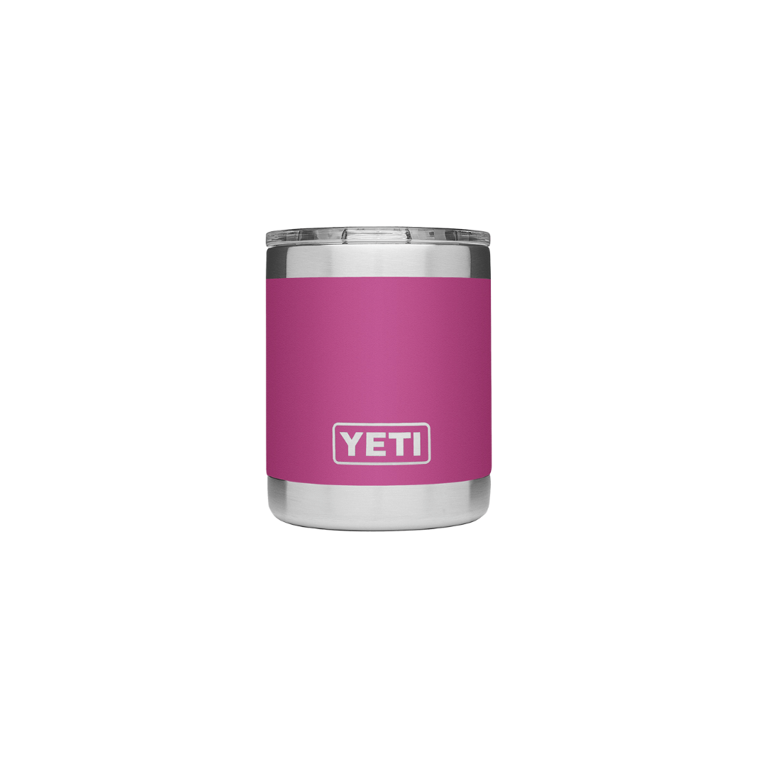 Yeti Rambler 10 oz Magslider Lid Prickly Pear Pink Lowball