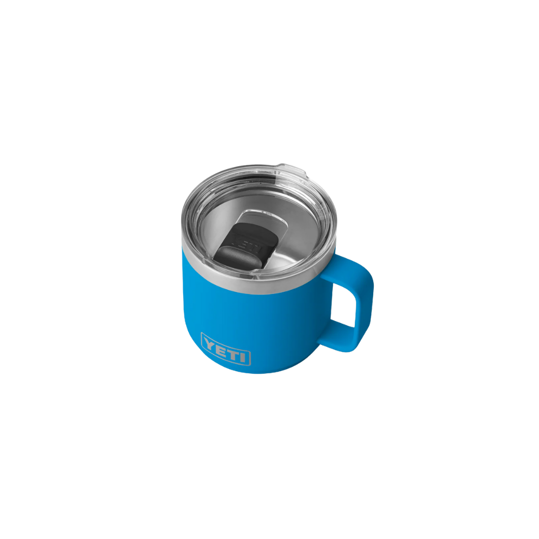 Yeti Rambler 14oz Stackable Big Wave Blue Mug - Big & Tall