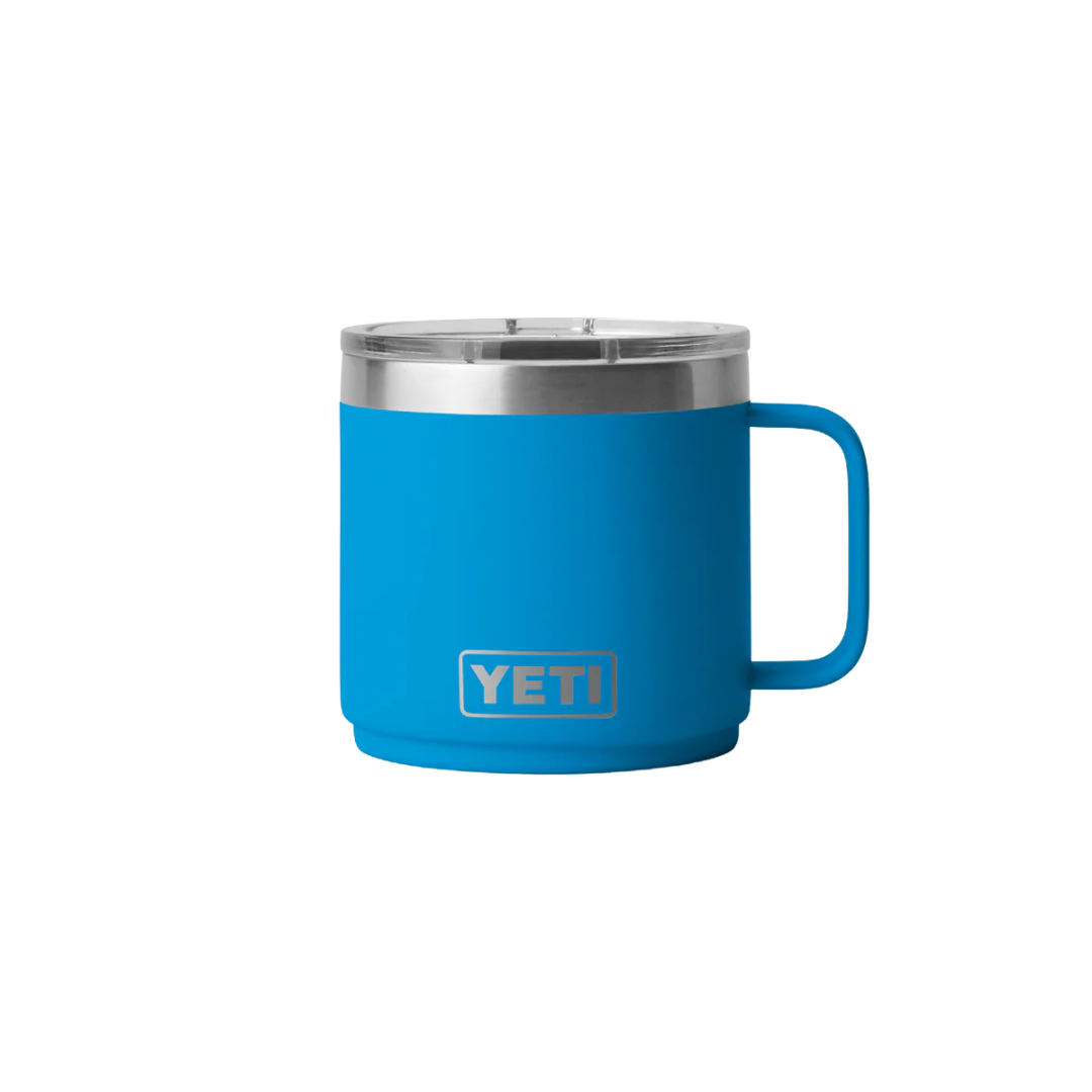 Yeti Rambler 14oz Stackable Big Wave Blue Mug - Big & Tall