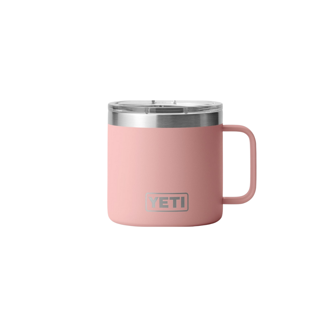 Yeti Rambler Sandstone Pink 14oz Mug With Magslider Lid