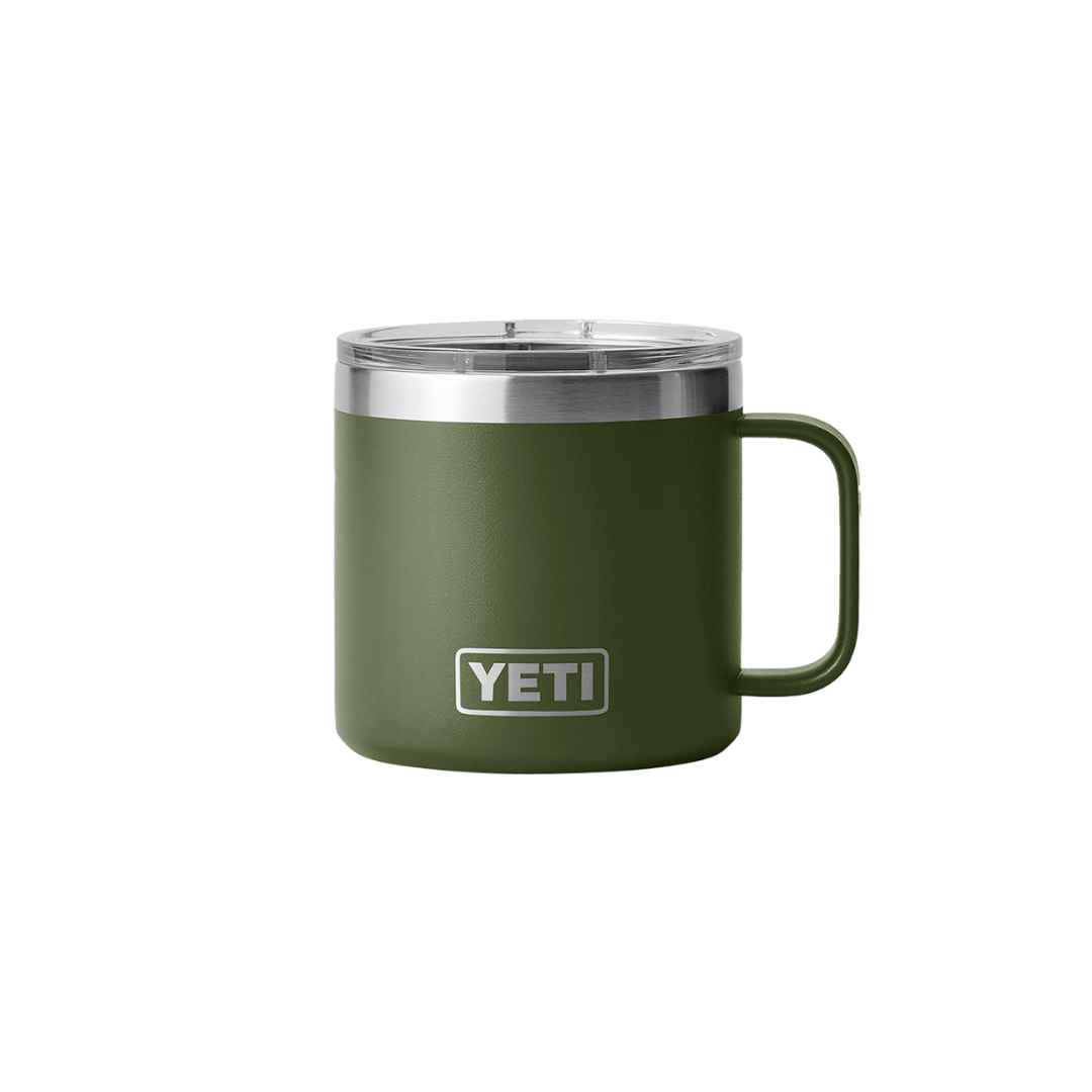 Yeti Unisex Rambler 14 oz Magslider Lid Highlands Olive Mug