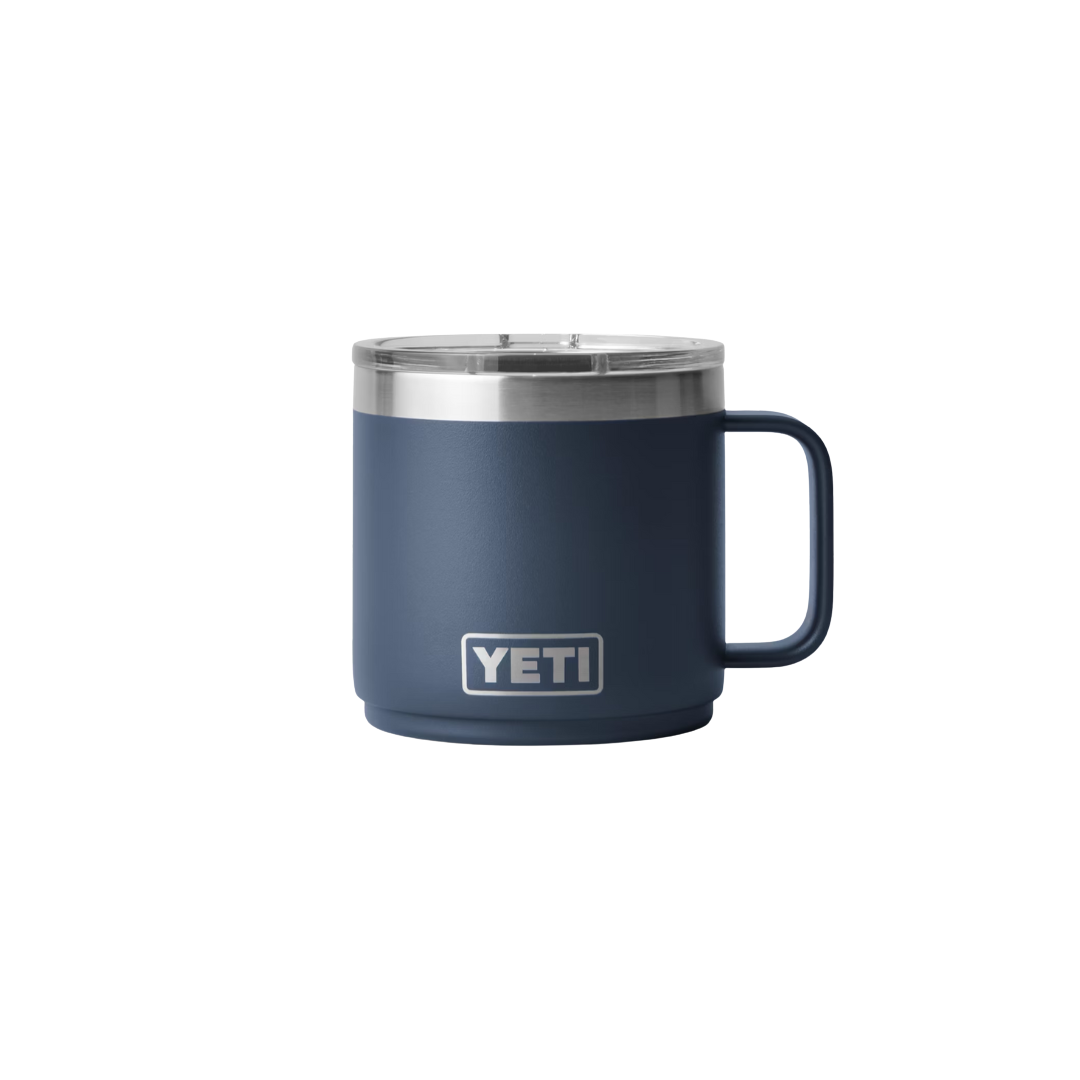 Yeti Unisex Rambler 14oz Stackable Navy Mug