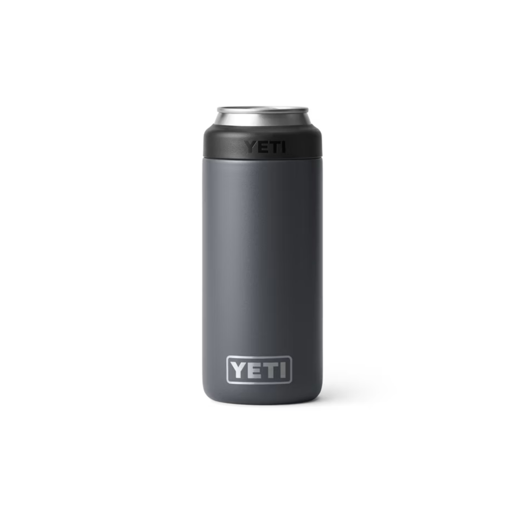 Yeti Rambler 12oz Black Slim Can Cooler