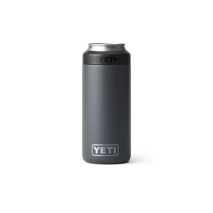 Yeti Rambler 12oz Black Slim Can Cooler