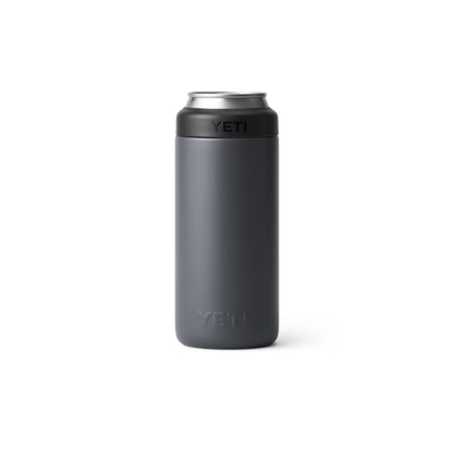 Yeti Rambler 12oz Black Slim Can Cooler