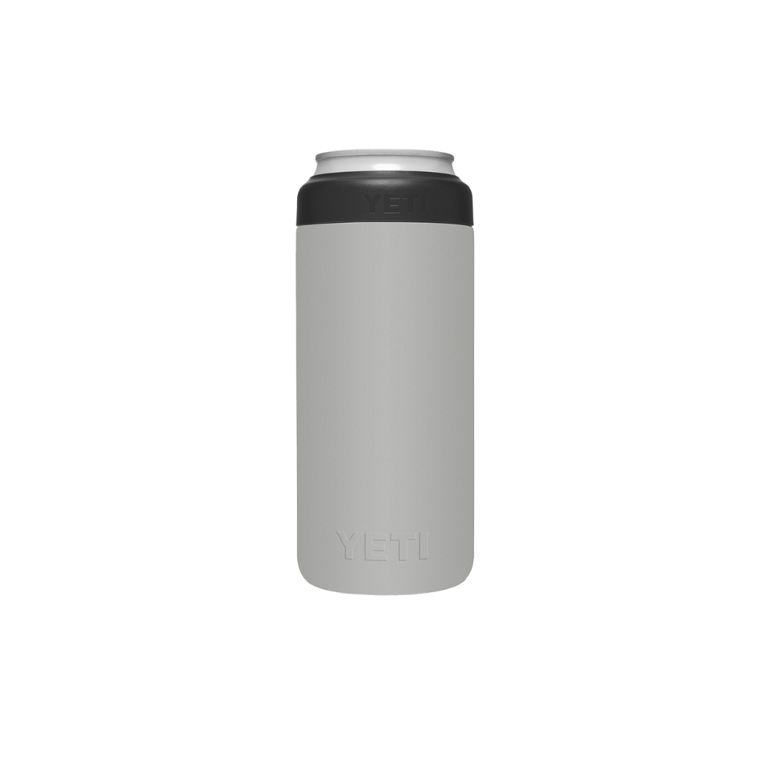 Yeti Rambler 12oz Granite Gray Slim Can Cooler