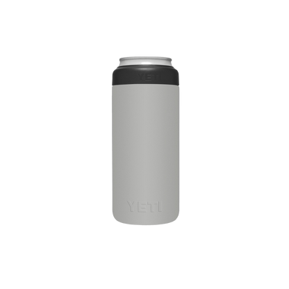 Yeti Rambler 12oz Granite Gray Slim Can Cooler