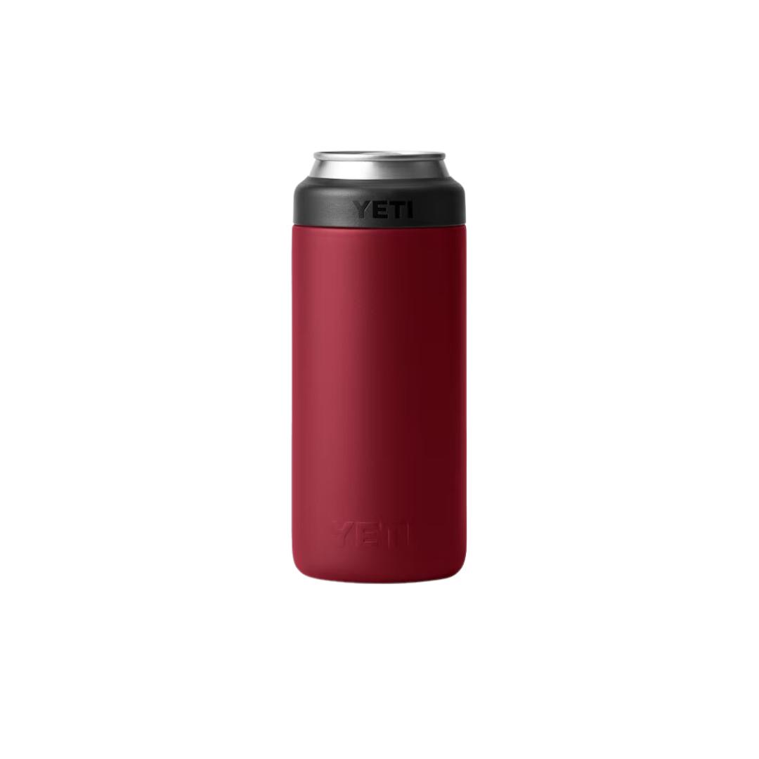 Yeti Rambler 12oz Harvest Red Slim Can Cooler