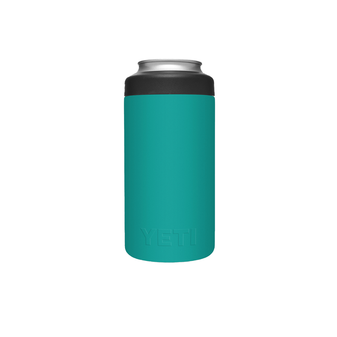 Yeti Rambler 16oz Aquafer Blue Tall Can Cooler