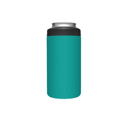 Yeti Rambler 16oz Aquafer Blue Tall Can Cooler