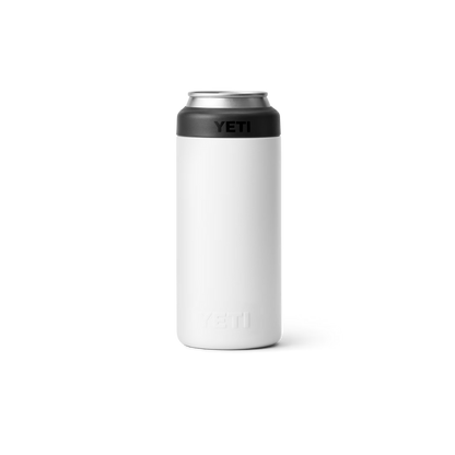 Yeti Rambler 12oz White Slim Can Cooler