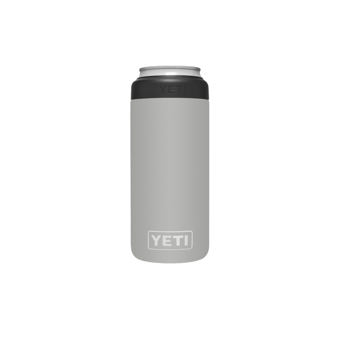 Yeti Rambler 12oz Granite Gray Slim Can Cooler