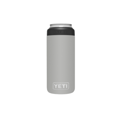 Yeti Rambler 12oz Granite Gray Slim Can Cooler