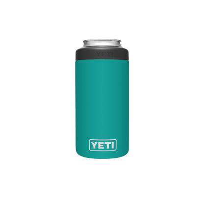 Yeti Rambler 16oz Aquafer Blue Tall Can Cooler