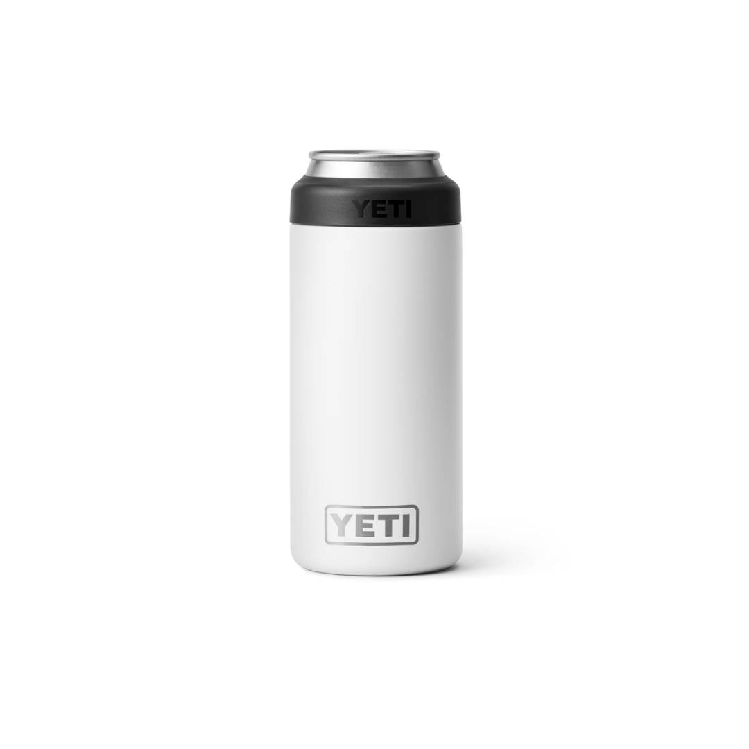 Yeti Rambler 12oz White Slim Can Cooler