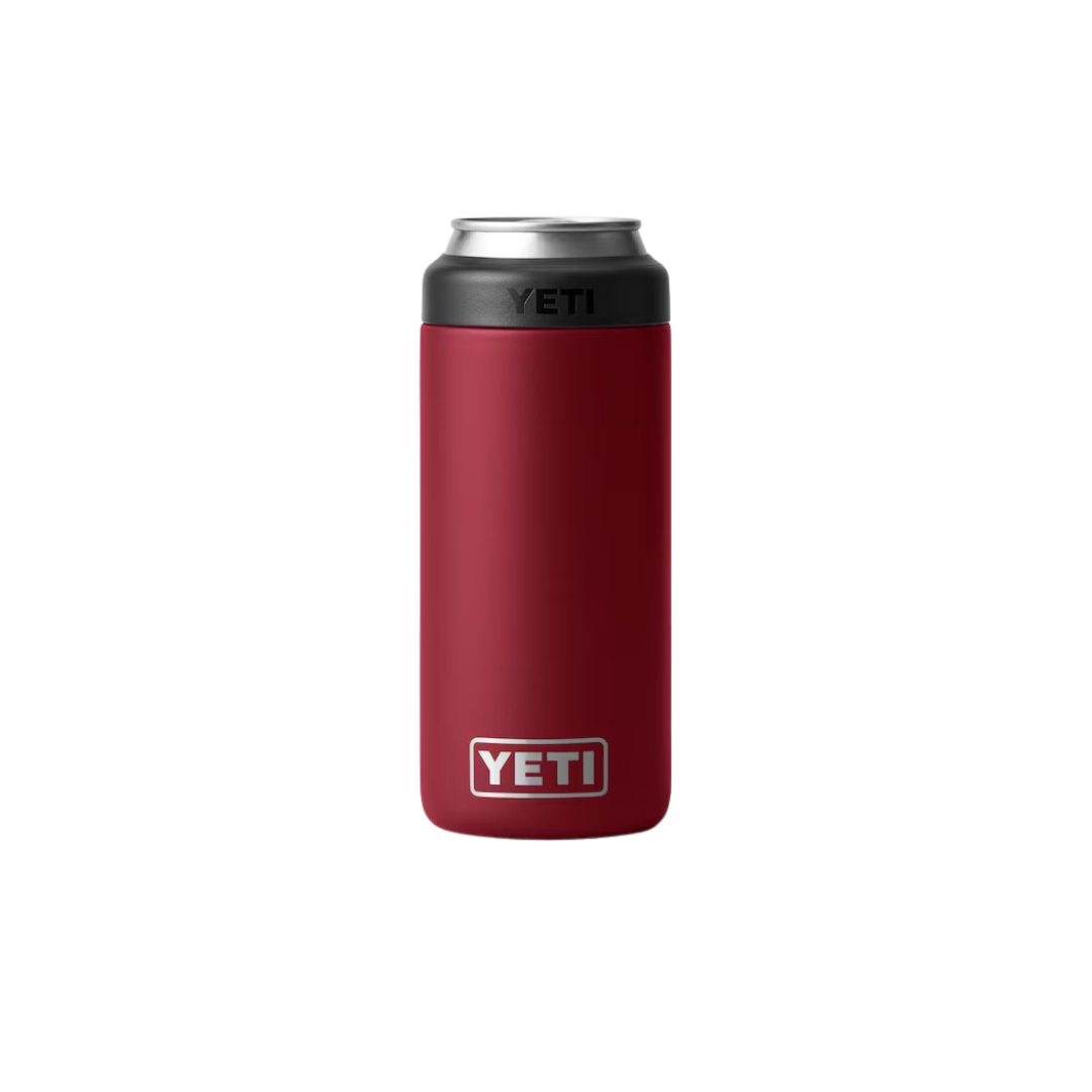 Yeti Rambler 12oz Harvest Red Slim Can Cooler