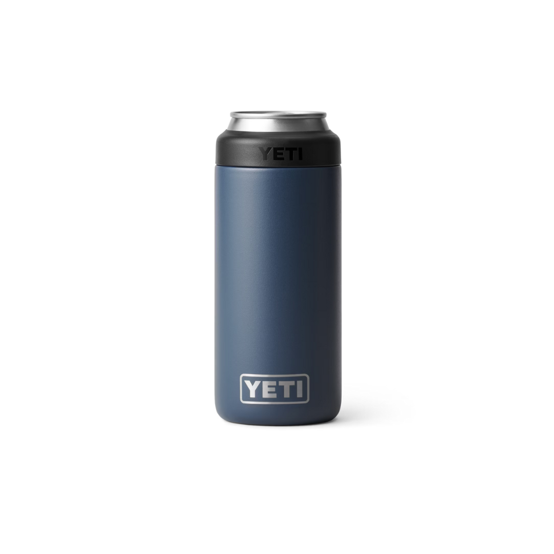 Yeti Rambler 12oz Slim Navy Can Cooler
