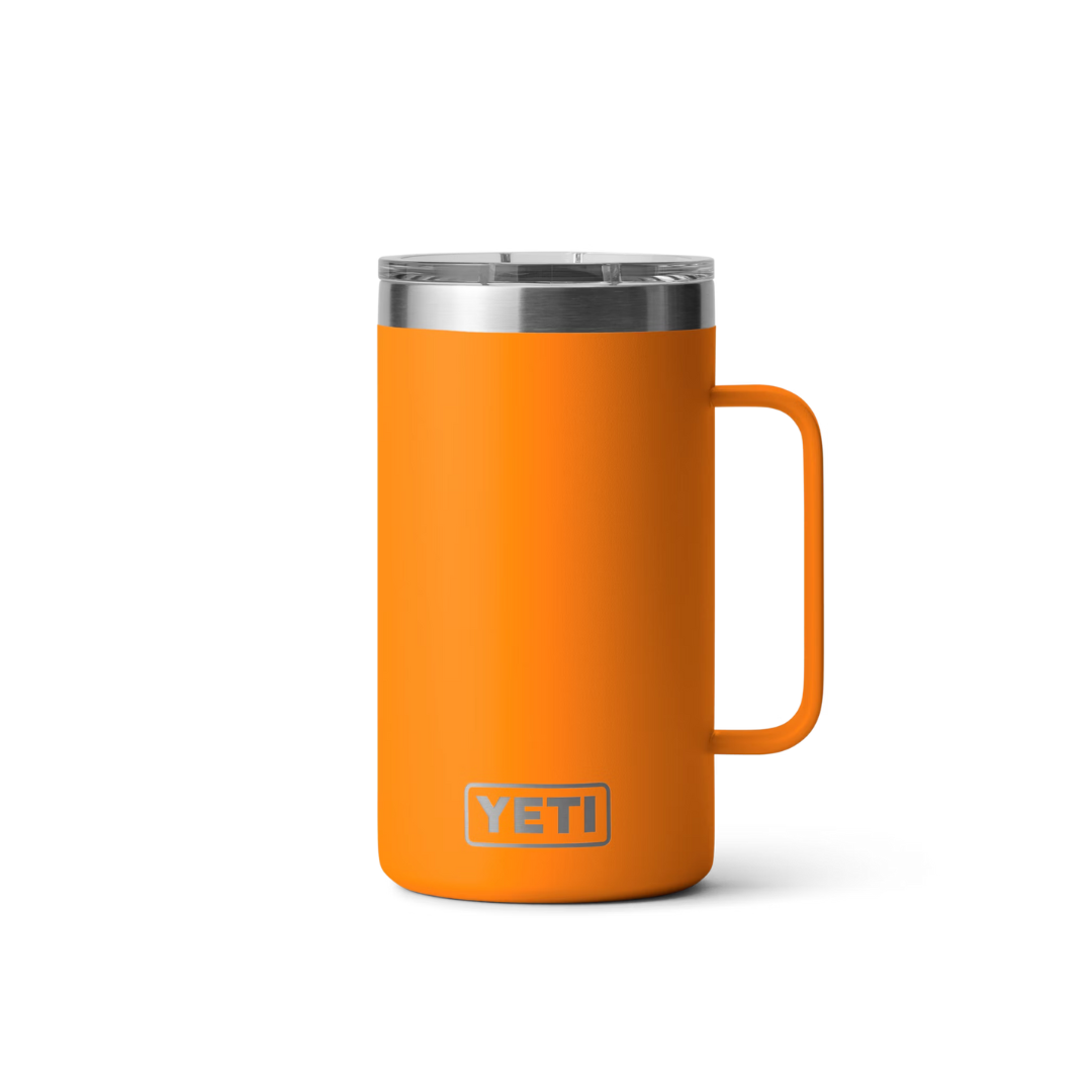 Yeti Rambler 24oz Orange King Crab Orange Mug