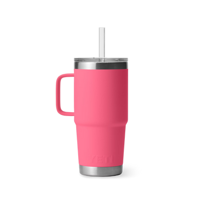Yeti Rambler 25oz Tropical Pink Straw Mug