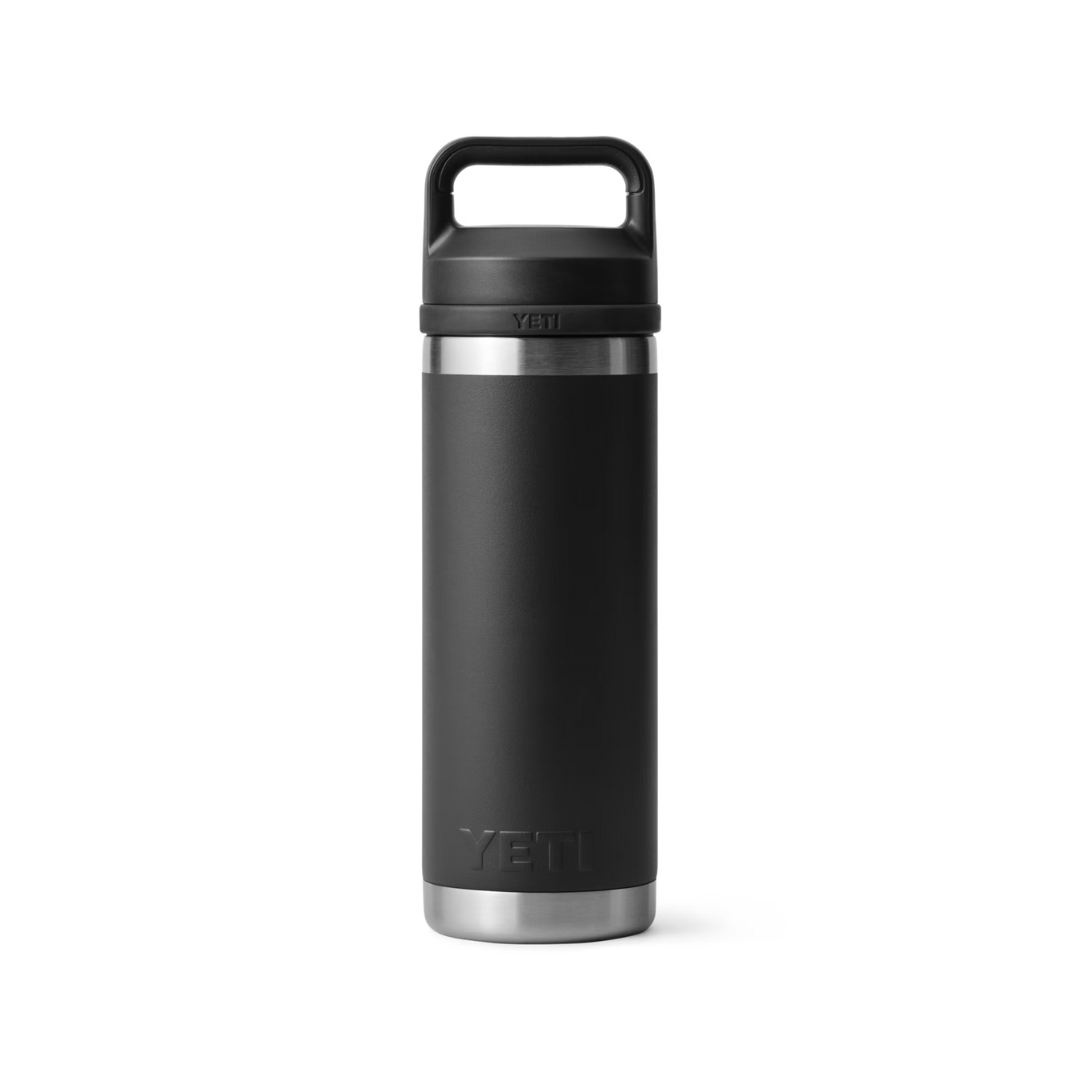 The Boot Jack Yeti Rambler 18oz Black Water Bottle: Cupholder