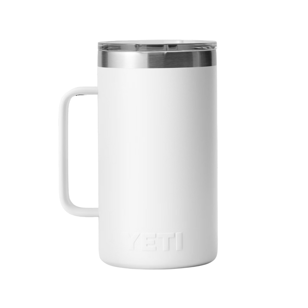 The Boot Jack Yeti Rambler 24oz White Mug: Style Meets Quality