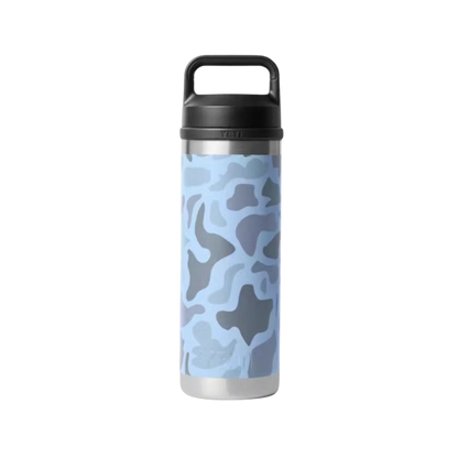 Yeti Rambler 18oz Blue Camo Chug Cap