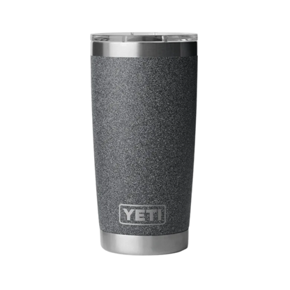 Yeti Rambler 20oz Black Stone Tumbler