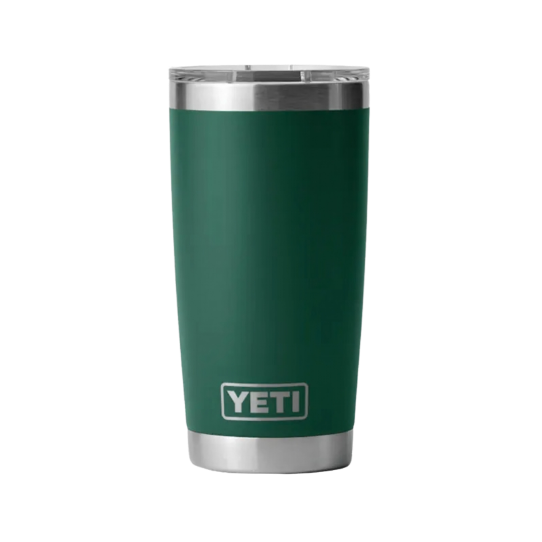 Yeti Rambler 20 oz Insulated Black Forest Green Tumbler