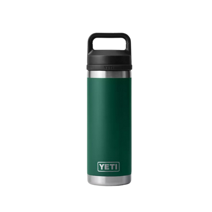 Yeti Rambler Chug 18 oz Black Forest Green Water Bottle
