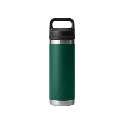 Yeti Rambler Chug 18 oz Black Forest Green Water Bottle